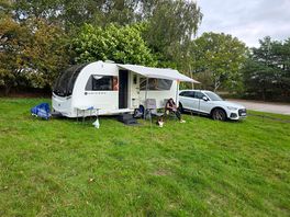 Our set up once we got level