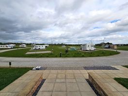 View from toilet block