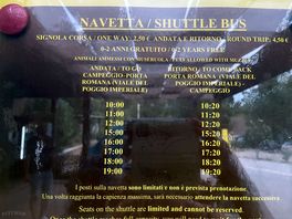 Horaire de la navette