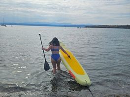 Paddleboarding in moelfre