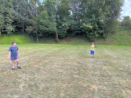 Extra space for games. we played cricket and frisbee on here in the evenings
