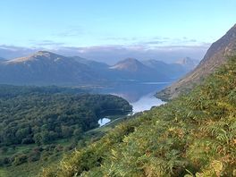 15 min walk up from tent