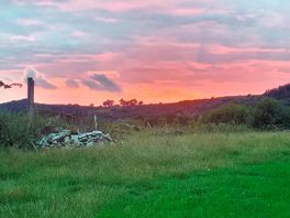 Sunset from the pitch