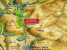 Map for waterful linhope