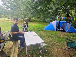 Our camping site. we chose place ourselves.