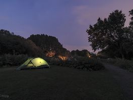 Tent by night