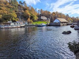 Docking after our wee trip on the water