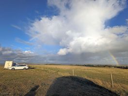 It did rain, but we got an amazing rainbow!
