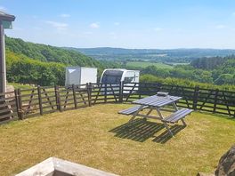 View from caravan garden