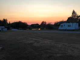 Sunset view from pitch