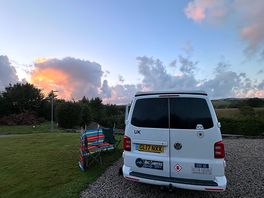 Our van in the pitch!