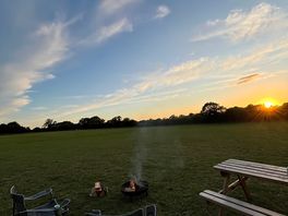 Fire pit and benches available