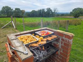 Quiet barbecue time.
