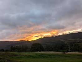 Taken from the open land opposite the site which is excellent for dog walking.