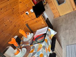 Dining area and tv