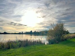 Afternoon sun over the lake