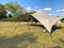 Canopy shelter onsite