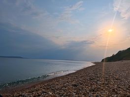 Beach at sunset