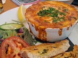 Lasagne in a bar. sunday roast is also highly recommended