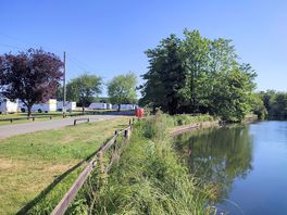 River next to the entrance road