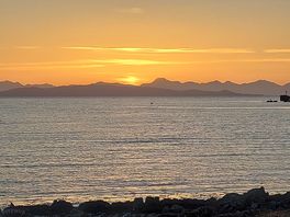 Sunrise over the mainland