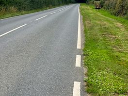 The walk along the main road to head to the beach