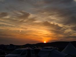 Sunset over newgale