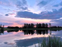 Evening view over the tout lakes