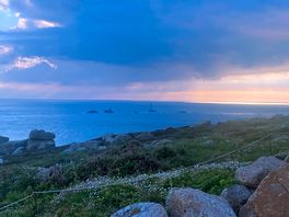 Lands end looking toward longships lighthouse