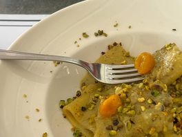 Pistachio pesto pasta