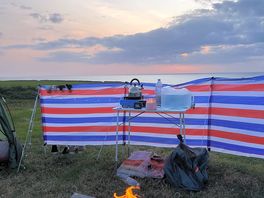 Sunset at our pitch