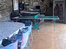 The communal dining room/ lounge for camping and pod users
