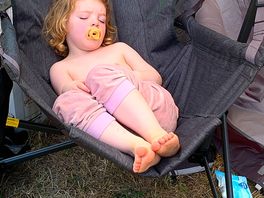 Granddaughter enjoying a nap