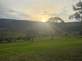 Sun setting over mam tor