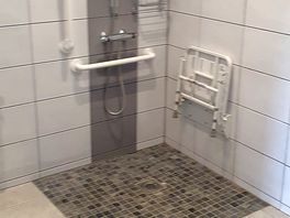 This was the disabled shower it was immaculate