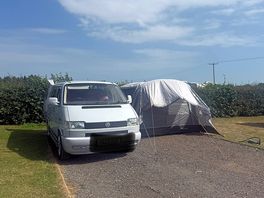 Hard standing pitch for motor home.