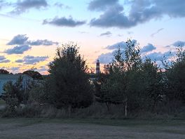 Sunset view from our pitch