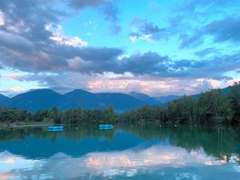View over lake