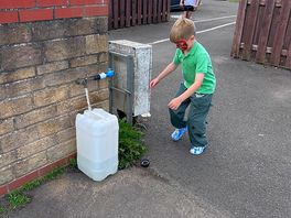 Filling up our water