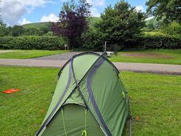Non electric pitch near picnic and child's play area