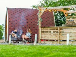 Pod with hot tub