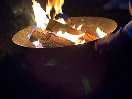 Evening fire pits