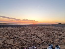 Seascale sunset - 12 minute drive from camp