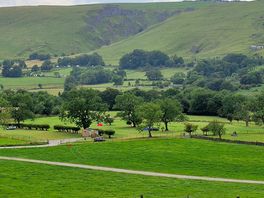 Campsite from halfway up mam tor