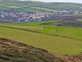 View from sit looking at boscastle