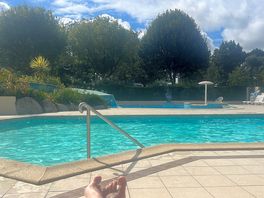 The outdoor pool