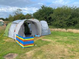 All set up in a private spot