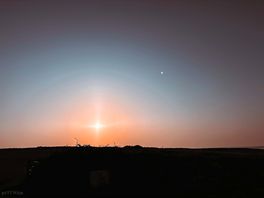 Sunset over pencarnan