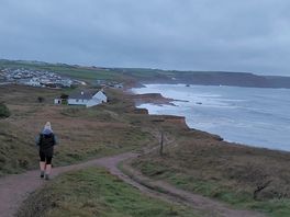 Short walk from site