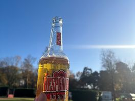 Relaxing with a beer